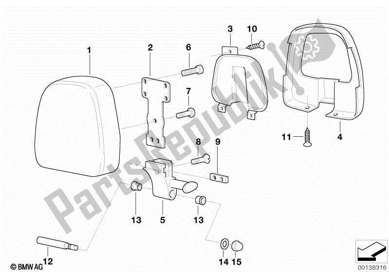 Todas las partes para Almohadilla Del Asiento de BMW R 1200C 59C1 1997 - 2003