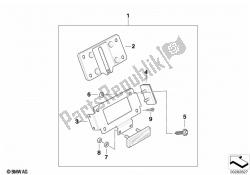 Set of license plate brackets USA