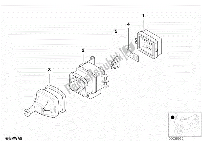 Todas las partes para Componentes Individuales Para Caja De Fusibles de BMW R 1200C 59C1 1997 - 2003