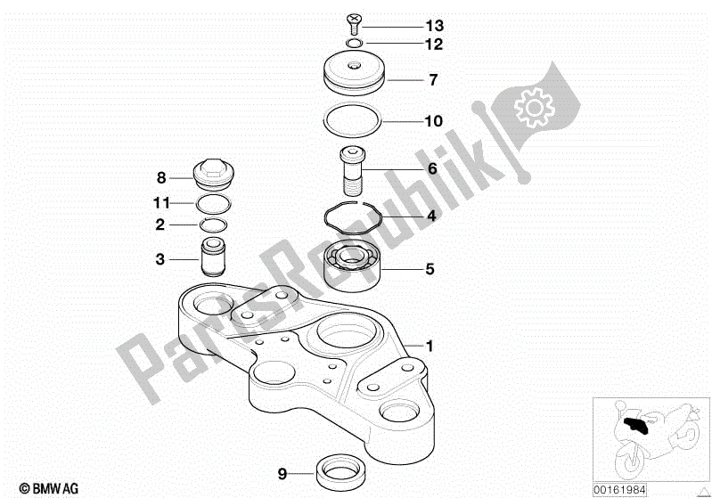 Tutte le parti per il Forcella Trasversale Della Forcella Superiore del BMW R 1200C 59C1 1997 - 2003