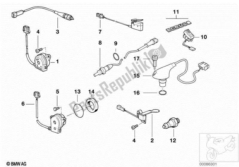 Todas las partes para Varios Interruptores de BMW R 1200C 59C1 1997 - 2003