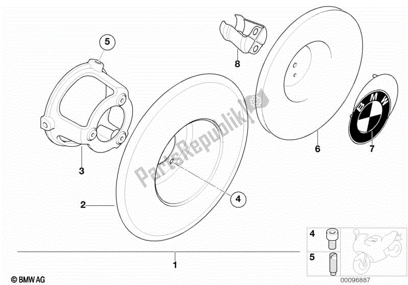 Todas las partes para Tapas De Rueda de BMW R 1200C 59C1 1997 - 2003