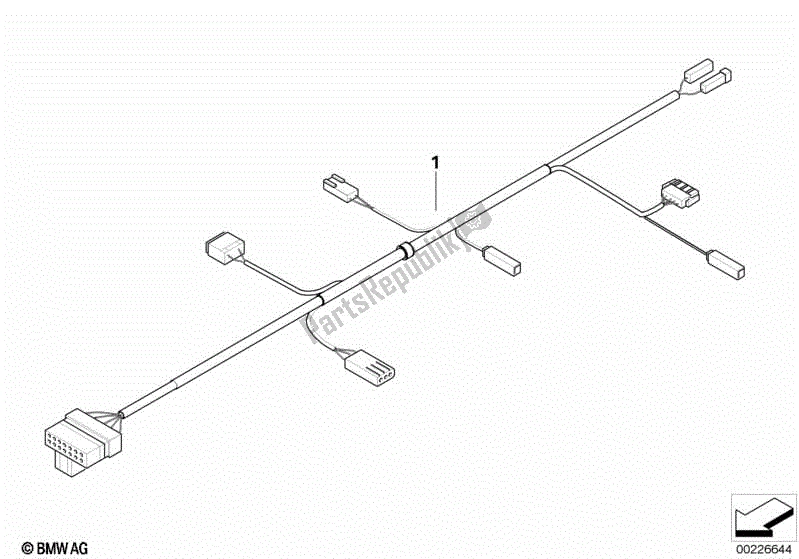 Todas las partes para Arnés De Cableado F Puños Calefactables Del Manillar de BMW R 1200C 59C1 1997 - 2003