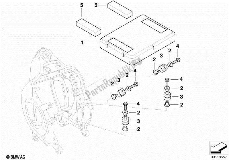 Todas las partes para Tapa, Caja Eléctrica / Piezas De Fijación de BMW R 1200C 59C1 2004