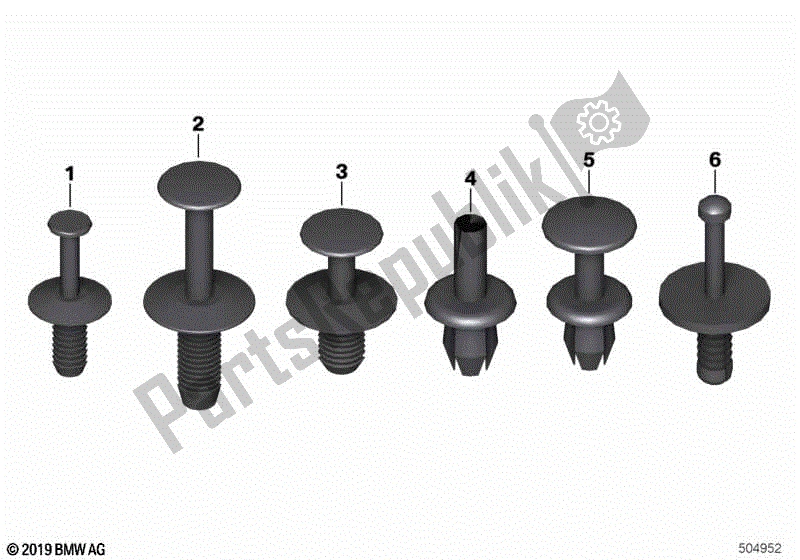 Todas las partes para Remache De Expansión de BMW R 1200C 59C1 2004