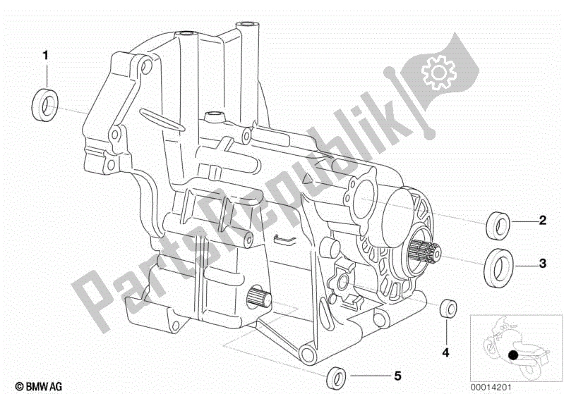 Todas las partes para Sello De Aceite De La Caja De Cambios de BMW R 1200C 59C1 2004