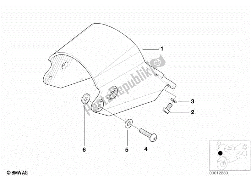 Toutes les pièces pour le Support De Phare du BMW R 1200C 59C1 2004