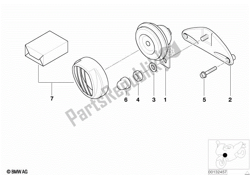 Todas las partes para Cuerno de BMW R 1200C 59C1 2004