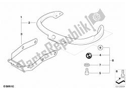 Inst.kit, passenger seat rail, large