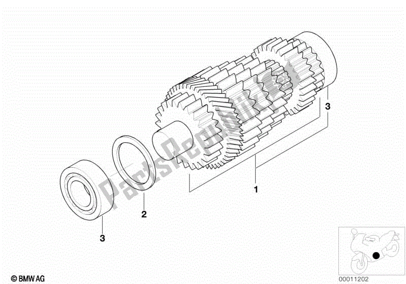 Todas las partes para Eje Intermedio de BMW R 1200C 59C1 2004