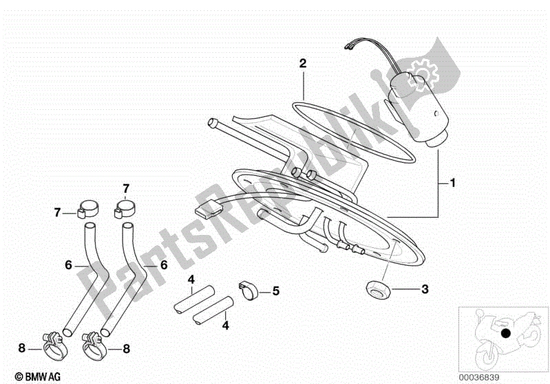 Todas las partes para Indicador De Gasolina de BMW R 1200C 59C1 2004