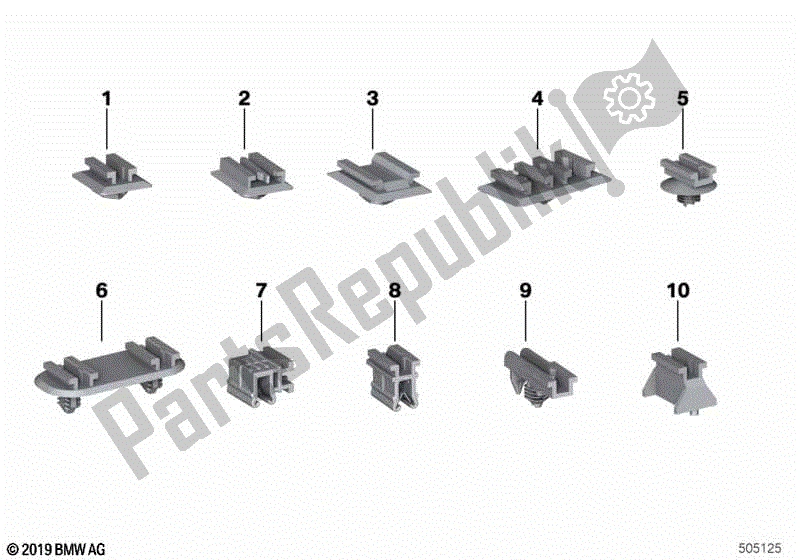 Todas las partes para Soporte De Conexión Enchufable de BMW R 1200C 59C1 2004