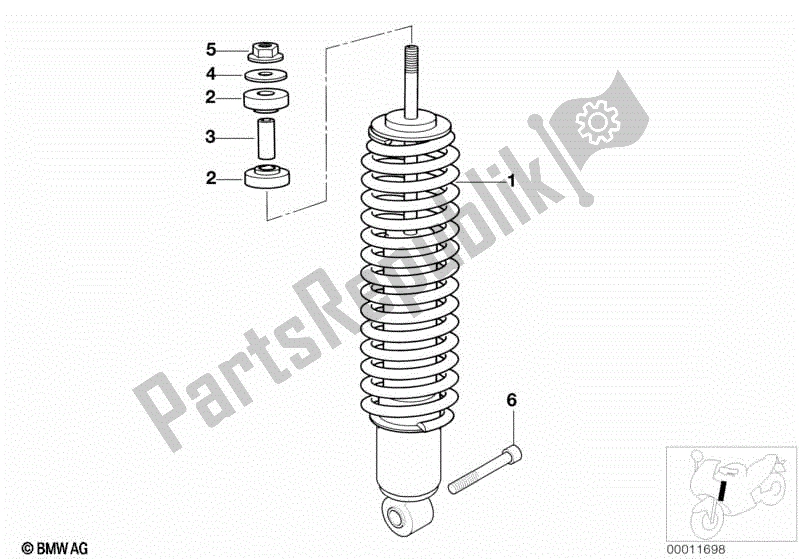 Todas las partes para Puntal De Resorte, Delantero de BMW R 1200C 59C1 2004