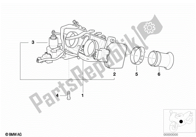 Toutes les pièces pour le Système De Papillon Des Gaz / Actionneur / Capteur du BMW R 1200C 59C1 2004