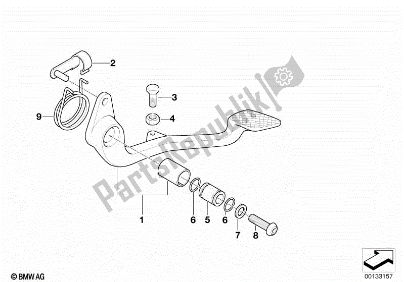 Todas las partes para Pedal De Freno de BMW R 1200C Indep  59C3 2000 - 2003