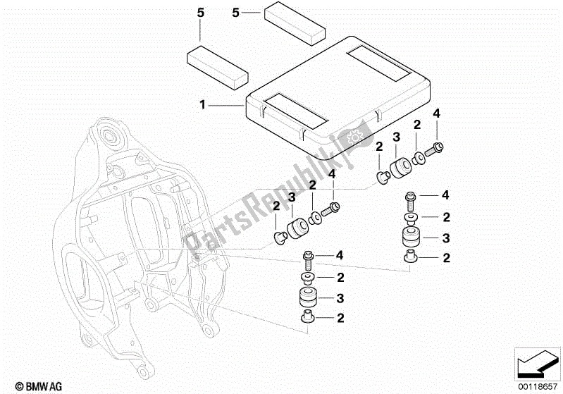 Todas las partes para Tapa, Caja Eléctrica / Piezas De Fijación de BMW R 1200C Indep  59C3 2000 - 2003
