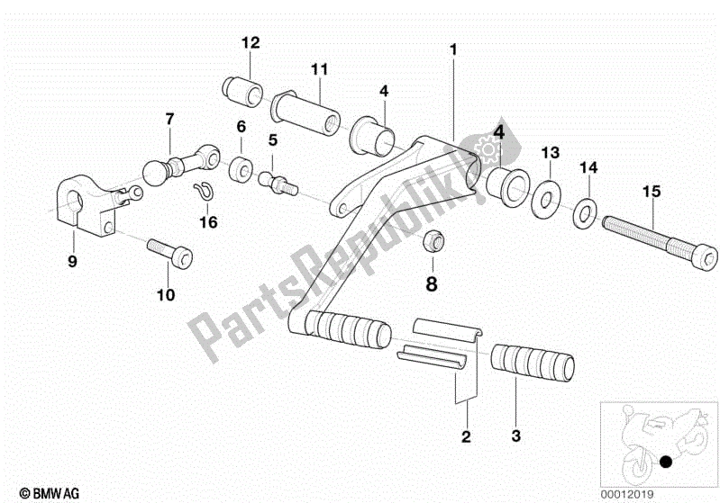 Todas las partes para Piezas De Cambio De Marchas Externas / Palanca De Cambio de BMW R 1200C Indep  59C3 2000 - 2003