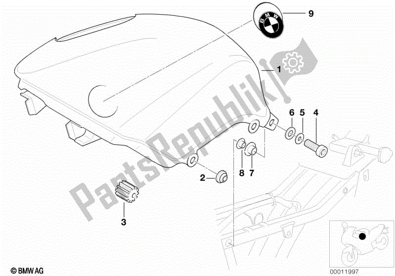 All parts for the Fuel Tank/attaching Parts of the BMW R 1200C Indep  59C3 2000 - 2003