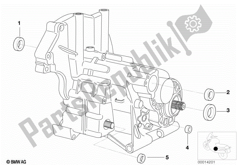 Todas las partes para Sello De Aceite De La Caja De Cambios de BMW R 1200C Indep  59C3 2000 - 2003