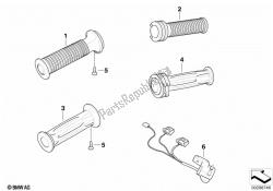 Handlebar grip, heated