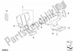 License plate bracket / reflectors