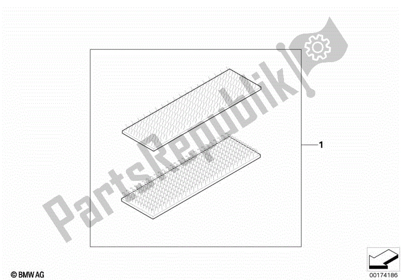 Todas las partes para Fijadores, Sujetadores De Gancho Y Bucle de BMW R 1200C Indep  59C3 2000 - 2003