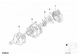 Single components for fuse housing