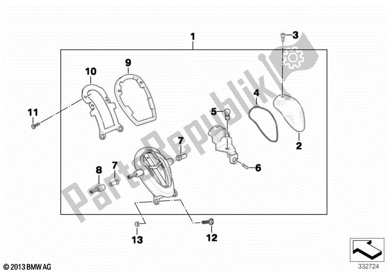 Todas las partes para Luz Trasera Sin Soporte Para Matrícula de BMW R 1200C Indep  59C3 2000 - 2003