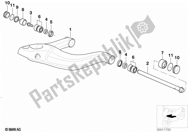 Todas las partes para Brazo De Remolque de BMW R 1200C Indep  59C3 2000 - 2003