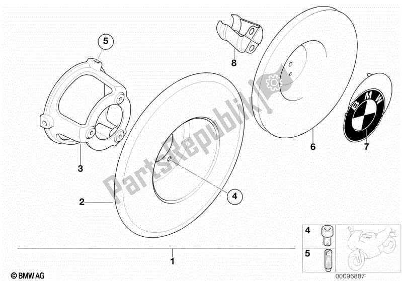 Todas las partes para Tapas De Rueda de BMW R 1200C Indep  59C3 2000 - 2003