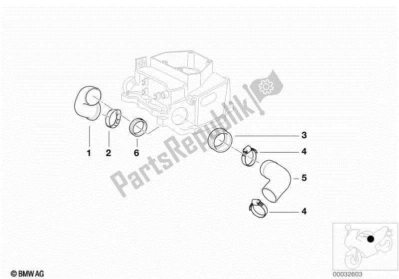 Toutes les pièces pour le Tubes D'admission D'air du BMW R 1200C Indep  59C3 2004