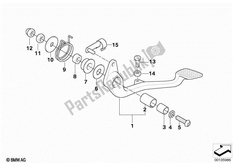 Todas las partes para Pedal De Freno de BMW R 1200C Indep  59C3 2004