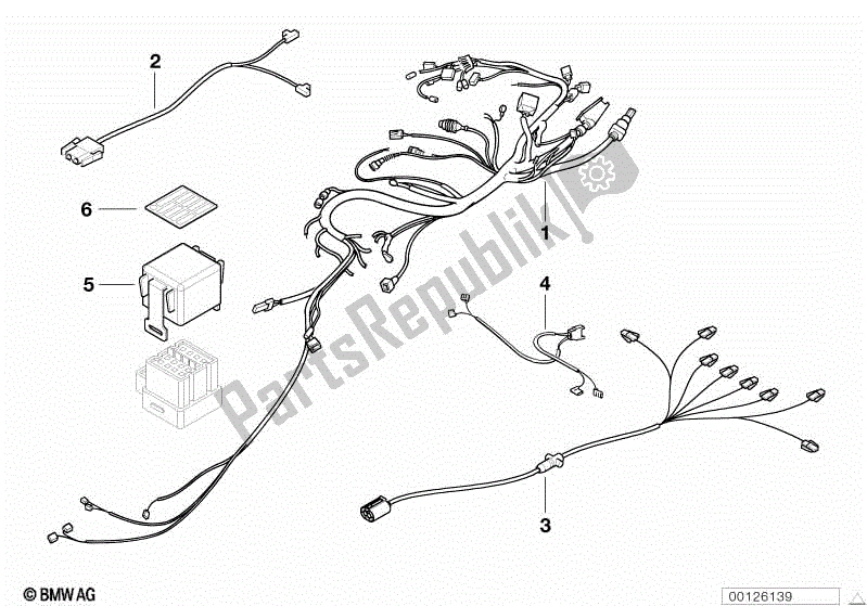 Toutes les pièces pour le Faisceau De Câbles du BMW R 1200C Indep  59C3 2004