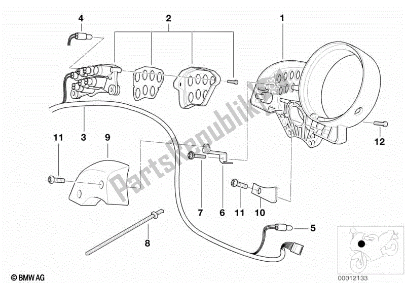 Toutes les pièces pour le Pièces De Montage Du Tableau De Bord du BMW R 1200C Indep  59C3 2004