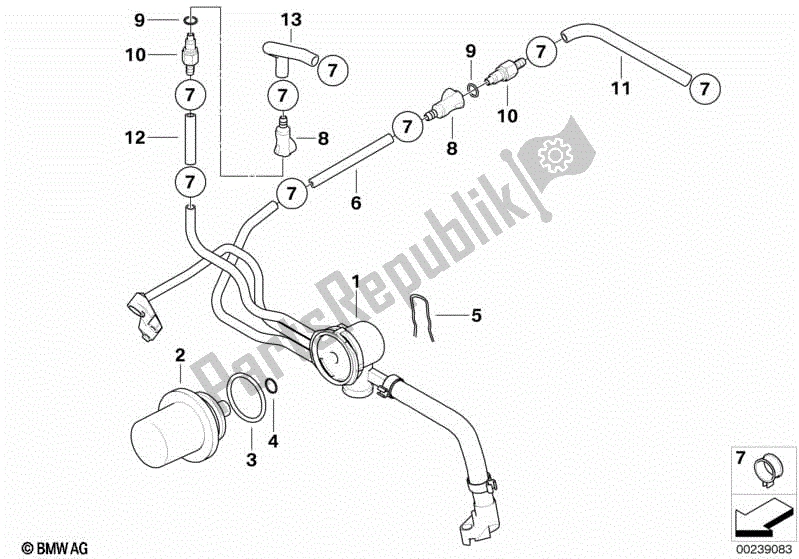 Wszystkie części do Dystrybutor Paliwa / Regulator Ci? Nienia BMW R 1200C Indep  59C3 2004