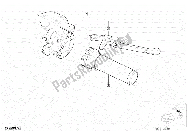 Toutes les pièces pour le Levier De Frein à Main du BMW R 1200C Indep  59C3 2004