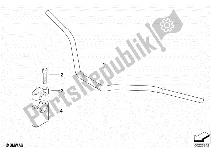 Todas las partes para Manillar Avantgarde de BMW R 1200C Indep  59C3 2004