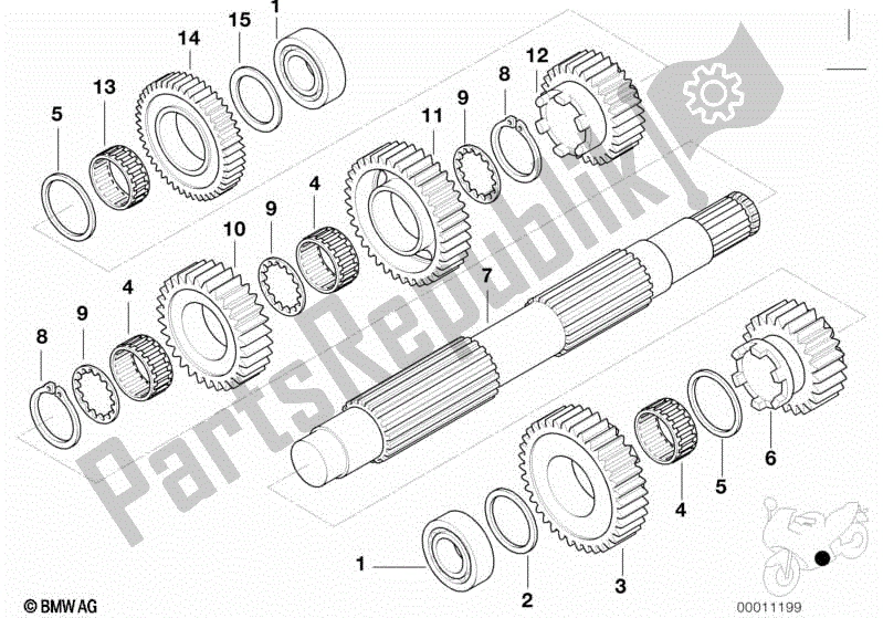 Toutes les pièces pour le L'arbre De Sortie du BMW R 1200C Indep  59C3 2004