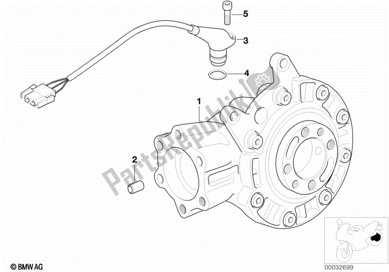 Todas las partes para Tracción Del Eje Trasero de BMW R 1200C Indep  59C3 2004