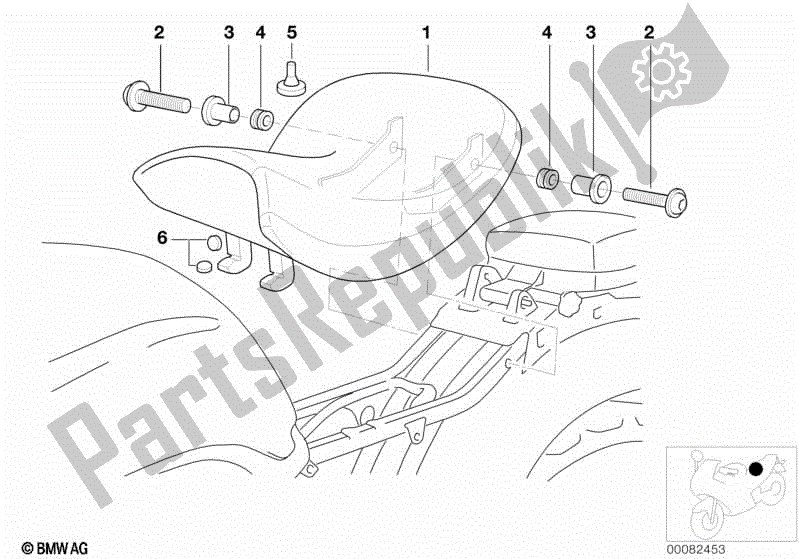 Toutes les pièces pour le Selle De Cavalier du BMW R 1200C Indep  59C3 2004