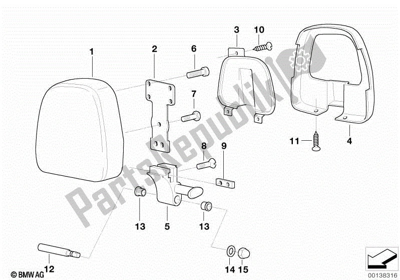 Toutes les pièces pour le Coussin De Siège du BMW R 1200C Indep  59C3 2004