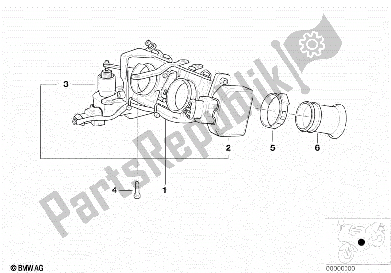Toutes les pièces pour le Système De Papillon Des Gaz / Actionneur / Capteur du BMW R 1200C Indep  59C3 2004
