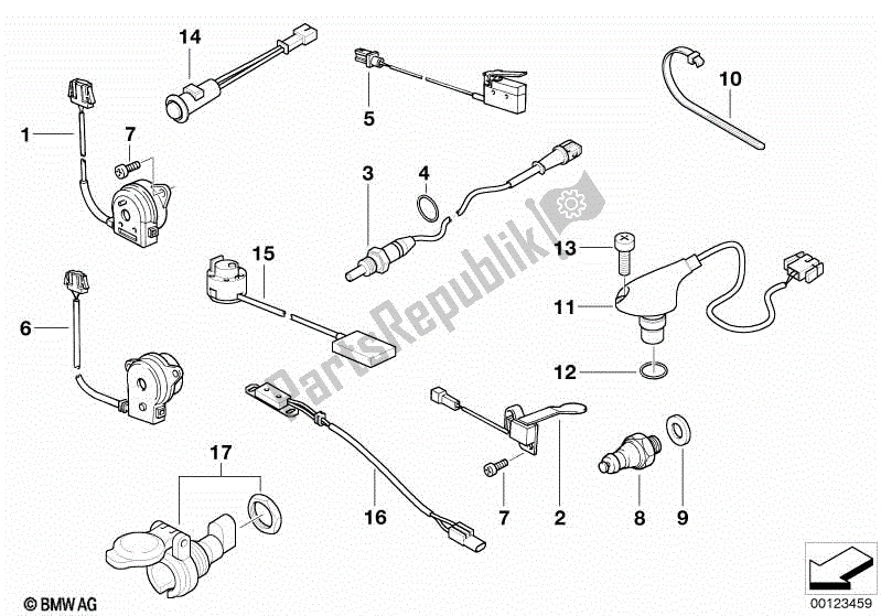 Todas las partes para Varios Interruptores de BMW R 1200C Indep  59C3 2004