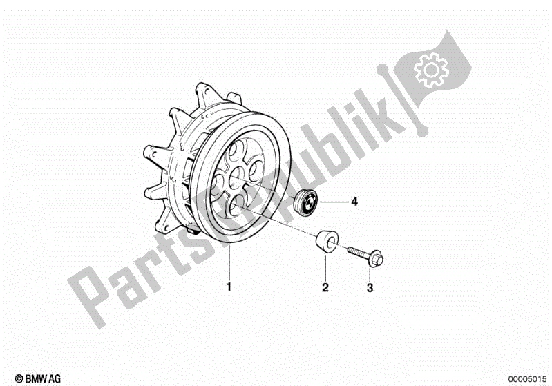 Todas las partes para Buje De Rueda Trasero de BMW R 1200C Indep  59C3 2004