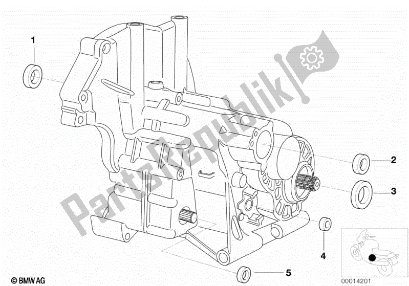 Todas las partes para Sello De Aceite De La Caja De Cambios de BMW R 1200 CL K 30 2002 - 2004