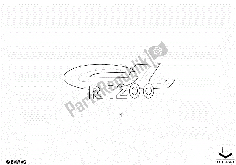 Todas las partes para Etiqueta de BMW R 1200 CL K 30 2002 - 2004
