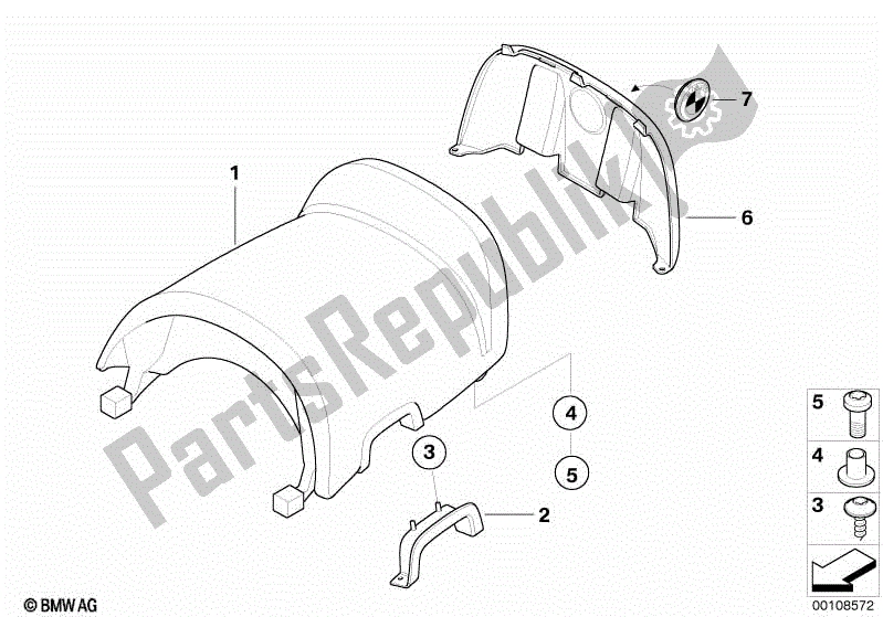 Todas las partes para Asiento Trasero de BMW R 1200 CL K 30 2002 - 2004