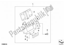 Set of license plate brackets USA