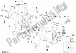 Transmission housing/mounting parts