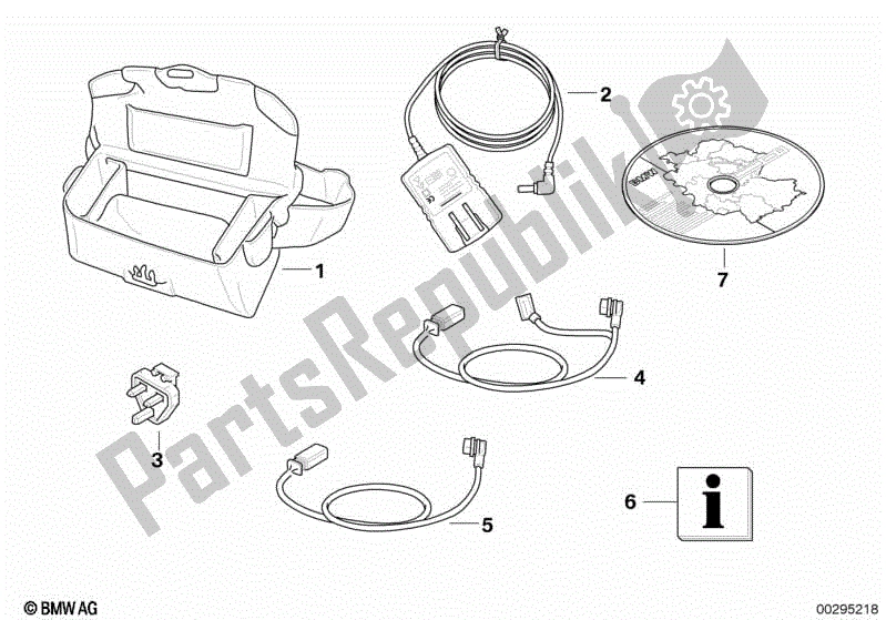 Todas las partes para Accesorios Bmw Navigator Ii de BMW R 1200 GS K 25 2004 - 2007